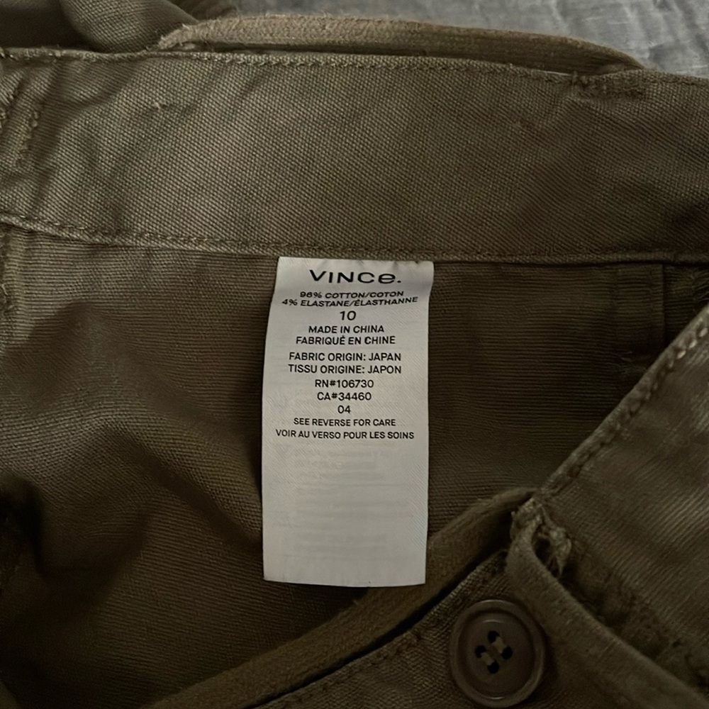 Dark green pants, cotton